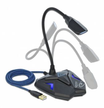 DELOCK Gaming μικρόφωνο 66330, omnidirectional, με mute, USB - Περιφερειακά PC