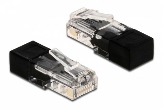 DELOCK βύσμα RJ45 66807, με αντίσταση 60 Ohm, μαύρο - Cables - Adapters