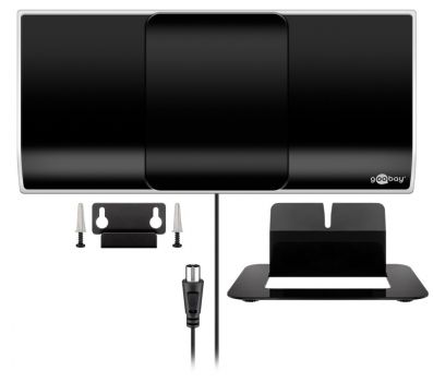 GOOBAY εσωτερική κεραία 67179, ενεργή, Full HD, DVB-T2, μαύρη - Image - Audio