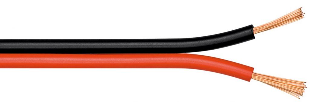 GOOBAY καλώδιο ήχου 2x 0.75 mm² 67728, CCA, 10m, μαύρο & κόκκινο - Cables - Adapters