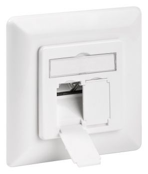 GOOBAY επιτοίχια πρίζα CAT 6e 68246, 2x RJ45, 80x80, λευκή - Electrical equipment