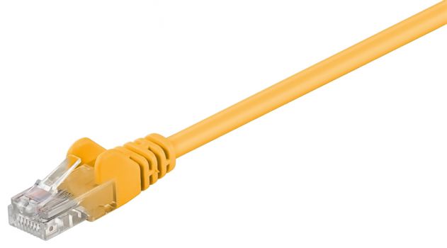 GΟOBAY καλώδιο UTP Cat 5e 68336, CCA, 27AWG, PVC, 0,5m, κίτρινο - Cables - Adapters