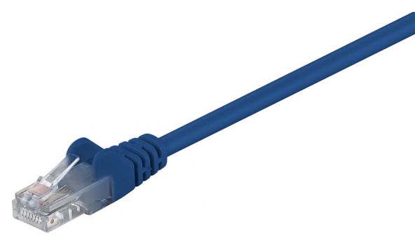 GΟOBAY καλώδιο UTP Cat 5e 68365, CCA, 27AWG, PVC, 3m, μπλε - Cables - Adapters