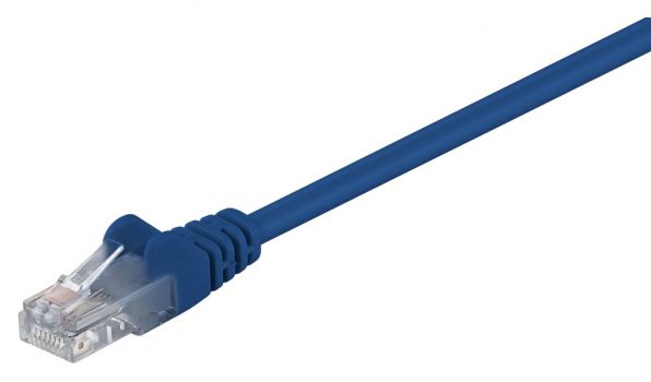 GΟOBAY καλώδιο UTP Cat 5e 68375, CCA, 27AWG, PVC, 5m, μπλε - Cables - Adapters
