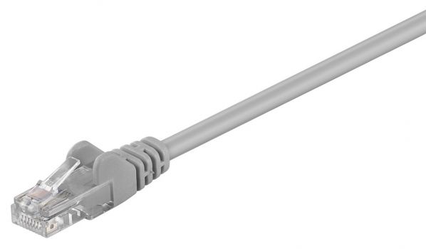 GΟOBAY καλώδιο UTP Cat 5e 68611, CCA, 27AWG, PVC, 0.25m, γκρι - Cables - Adapters
