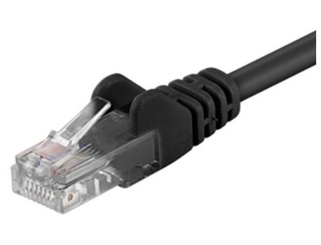 GΟOBAY καλώδιο UTP Cat 5e 68649, CCA, 27AWG, PVC, 3m, μαύρο - Cables - Adapters