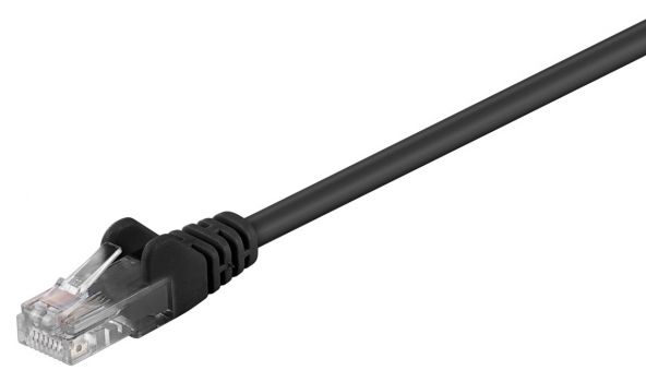 GΟOBAY καλώδιο UTP Cat 5e 68703, CCA, 27AWG, PVC, 0.25m, μαύρο - Cables - Adapters
