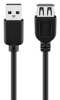 GOOBAY καλώδιο USB 2.0 σε USB (F) 68905, copper, 5m, μαύρο - Cables - Adapters