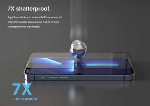 ROCKROSE tempered glass 2.5D Sapphire Full Cover για iPhone 13 & 13 Pro - Tempered Glass