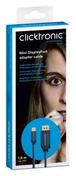 CLICKTRONIC καλώδιο DisplayPort σε DisplayPort Mini 70737, 1m, μπλε - Cables - Adapters