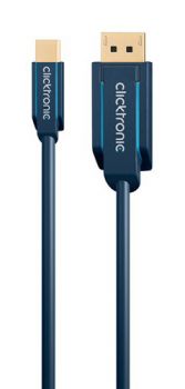 CLICKTRONIC καλώδιο DisplayPort σε DisplayPort Mini 70738, 2m, μπλε - Cables - Adapters