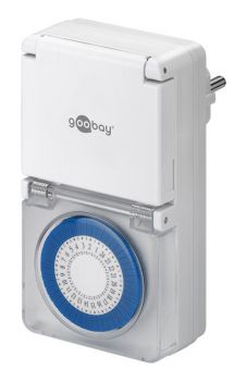 GOOBAY μηχανικός χρονοδιακόπτης ρεύματος 73289, IP44, 16A, λευκός - Headlamps - Surges - Reels