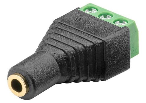 GOOBAY βύσμα 3.5mm σε Terminal Block 3-pin 76746, 10τμχ - Cables - Adapters