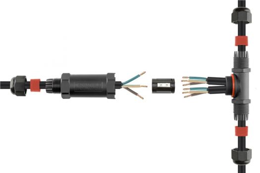 GOOBAY αδιάβροχος σύνδεσμος καλωδίων 81286, T-piece, IP68 - Cables - Adapters