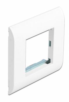 DELOCK module βάση πρίζας με frame Easy 45 81300, 80x80mm, λευκό - Electrical equipment