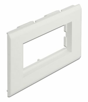 DELOCK module βάση πρίζας Easy 45 81316, 130 x 80 mm, λευκό - Electrical equipment