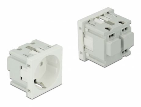 DELOCK module πρίζας ρεύματος Easy 45 81320, 45x45mm, 10τμχ - Electrical equipment