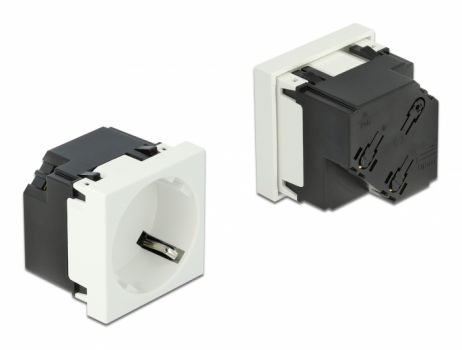 DELOCK module πρίζας ρεύματος Easy 45 81321, 45°, 45x45mm, 10τμχ - Electrical equipment