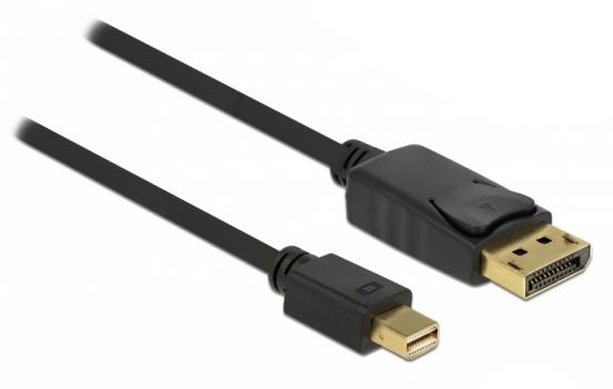 DELOCK καλώδιο Mini DisplayPort 1.2 σε DisplayPort 82438, 4K, 2m, μαύρο - Cables - Adapters