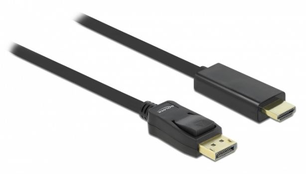 DELOCK καλώδιο DisplayPort σε HDMI 82587, passive, 1080p, 2m, μαύρο - Cables - Adapters