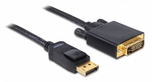 DELOCK καλώδιο DisplayPort σε DVI 82591, passive, 1080p, 2m, μαύρο - Cables - Adapters