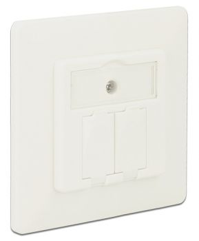 DELOCK Wall Outlet για Keystone 86219, 2 Port - Electrical equipment