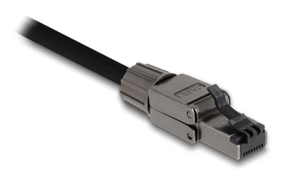 DELOCK βύσμα RJ45 CAT 8.1 STP 86514, tool-free, γκρι - Cables - Adapters