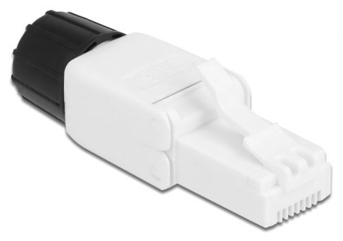 DELOCK βύσμα RJ45 CAT 6 UTP 86977, tool-free, λευκό - Cables - Adapters
