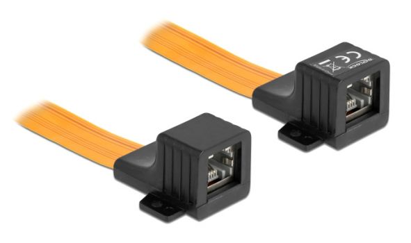 DELOCK FPC καλώδιο RJ45 θηλυκό 87031, 30cm, μαύρο - Cables - Adapters