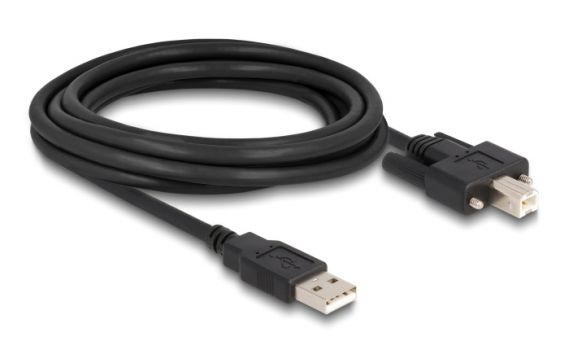 DELOCK καλώδιο USB σε USB Type B 87215, 3m, μαύρο - Cables - Adapters