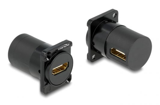 DELOCK module HDMI σε HDMI 87811 για D-Type υποδοχές XLR, γωνιακό, μαύρο - Cables - Adapters