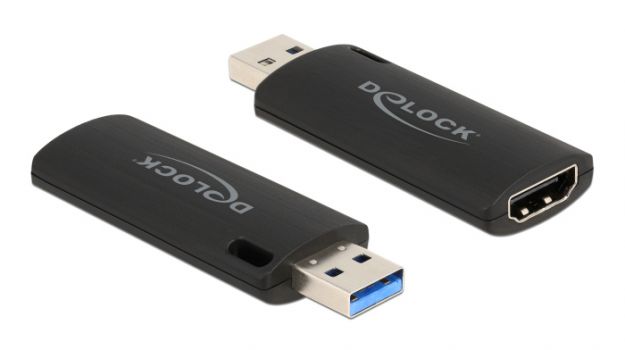 DELOCK αντάπτορας USB σε HDMI 88307, 4K/30Hz, μαύρος - Cables - Adapters