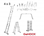 Πολυμορφική Σκάλα Αλουμινίου 4 x 3 GeHOCK - Ladders