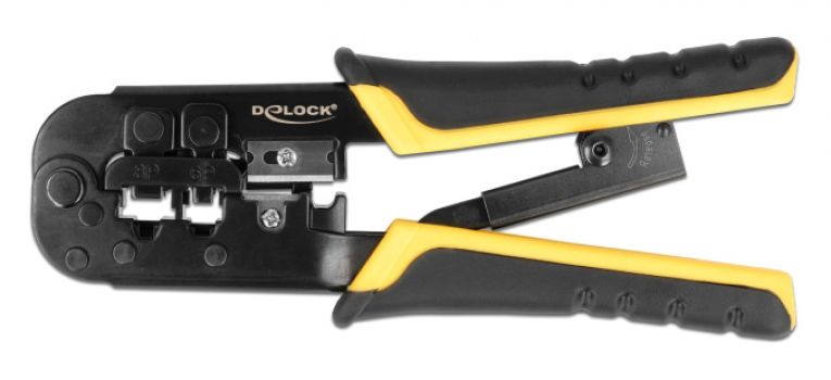 DELOCK εργαλείο πτύχωσης με απογυμνωτή καλωδίων RJ45/12/11 90520, 8+6P - Electrician Tools