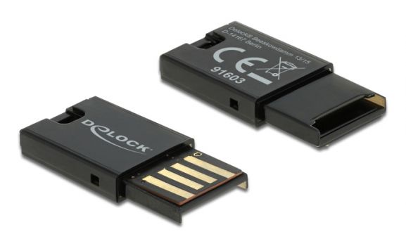 DELOCK USB card reader 91603 για κάρτες μνήμης micro SD, μαύρο - Περιφερειακά PC
