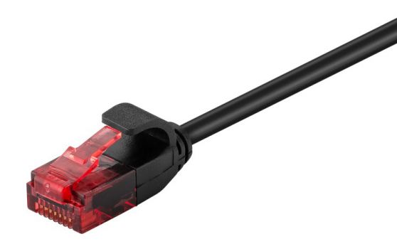 GOOBAY καλώδιο U/UTP CAT6 93717, slim, AWG 30/7, copper, 5m, μαύρο - Cables - Adapters