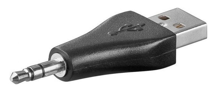 GOOBAY αντάπτορας USB σε 3.5mm jack 93981, 3pin, μαύρο - Cables - Adapters