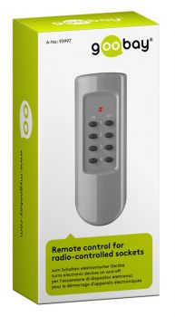 GOOBAY ασύρματο τηλεχειριστήριο 93997, για αντάπτορα ρεύματος, γκρι - Headlamps - Surges - Reels