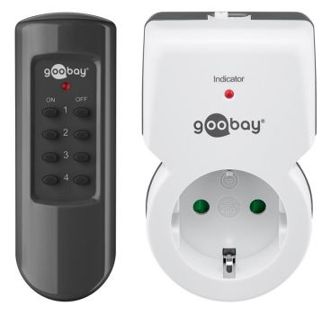 GOOBAY σετ αντάπτορας ρεύματος 94501 ραδιοελεγχόμενος, 5A, λευκό, 1&1τμχ - Headlamps - Surges - Reels