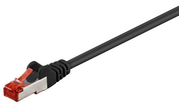 GOOBAY καλώδιο S/FTP CAT6 95478, CCA, AWG 27/7, 1m, μαύρο - Cables - Adapters
