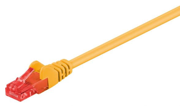 GOOBAY καλώδιο U/UTP CAT6 95590, CCA, AWG 24/7, 1.5m, κίτρινο - Cables - Adapters