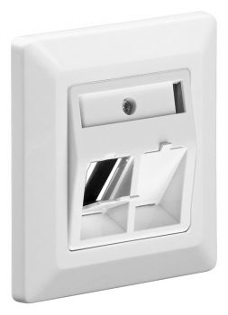 GOOBAY πρίζα τοίχου για 2x keystone jacks 95902, 80x80mm, λευκό - Electrical equipment