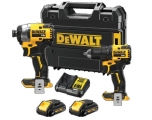 Dewalt Κρουστικό Δραπανοκατσάβιδο DCD709 + Παλμικό Κατσαβίδι DCF809 2Χ 5Αh Li-Ion - Set Cordless Tools