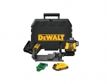 Dewalt Λείζερ Αυτορυθμιζόμενο Γραμμικό Αλφάδι 18V 3X360° Πράσινο - Laser
