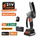 NAKAYAMA EC1040 Κλαδευτικό Αλυσοπρίονο Μπαταρίας 21V Brushless,Λάμα 10cm,825gr,1x2Ah Li-Ion, Βαλίτσα - Chain Saws - Secateurs - Sharpening
