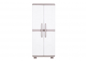 HOMEPLAST - Two-leaf wardrobe Electra Plastic with 4 shelves 73x44x179cm. BEIGE-SUGAR - Storage - Sort