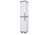 HOMEPLAST - Iridescent Plastic Single-Layer Wardrobe with 4 Shelves Beige/White 36x44x179cm. - Storage - Sort