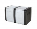 Homeplast Outdoor Storage Trunk Regular Plastic 200lt Gray / Anthracite M94xW54xH57cm. - Storage - Sort