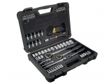 Stanley - Case with Wallets 1/2 '', 1/4 '' and 3/8 '' 80 Pieces - Socket sets(Collections) - Sockets