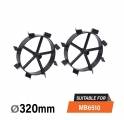 NAKAYAMA Pro MB6511 Ρόδες Μεταλλικές Σετ 2Τεμ Για MB6510 - Tiller 